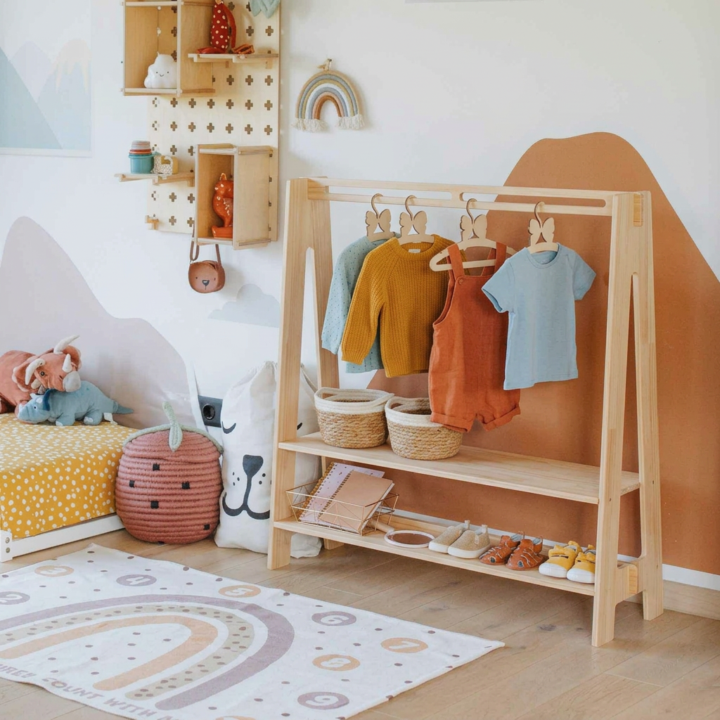 Montessori laste riidekapp