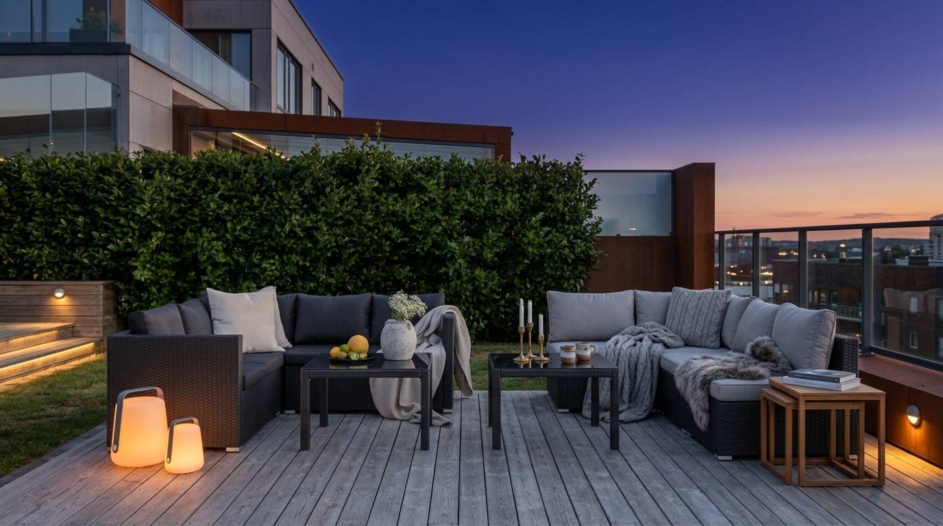 Hubane lounge terrassil