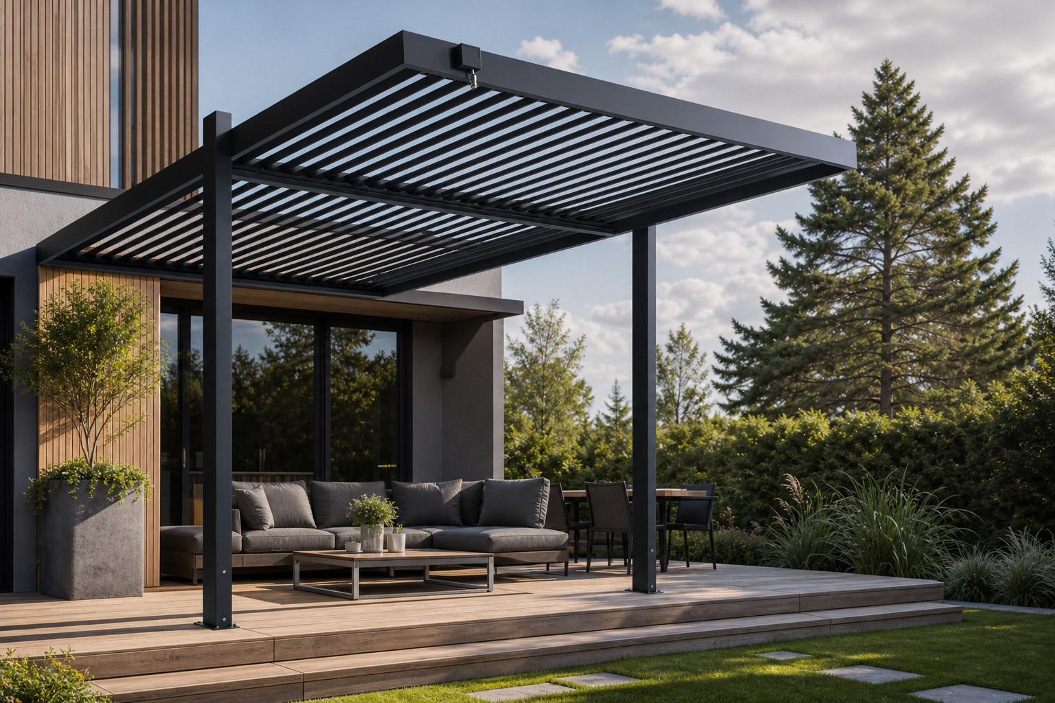 Bioklimaatiline alumiiniumist pergola